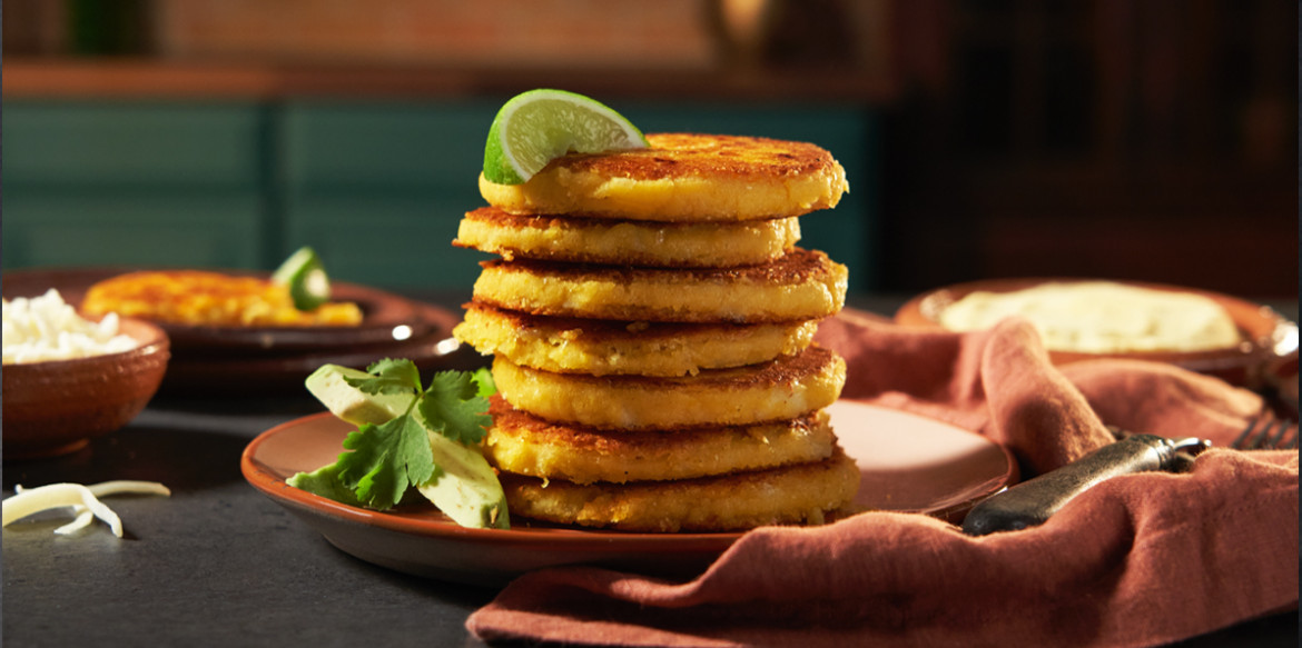 Arepa Dulce – Venezuelan Sweet Corn Arepa with Condensed Milk